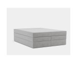 Boxspringbett 180x200 cm, Doppelbett mit 2 Matratzen, Hotelbett, ohne Kopfteil, LUXOR 1K