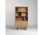 ELANO Regal Breite 90 cm, Bücherregal, Standregal in natürlicher Holzfarbe Hickory natural