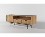 ELANO TV-Schrank 150 cm eintürig mit Schubladen in natürlicher Holzfarbe Hickory natural