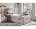 Modernes Kontinentalbett 100x200 cm mit Bonell-Matratze, Einzelbett, Jugendbett mit Bettkasten, PRATO K25 Modernes Kontinentalbett 100x200 cm mit Bonell-Matratze, Einzelbett, Jugendbett mit Bettkasten, PRATO K25