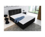 Boxspringbett 160x200 cm, Hotelbett mit Bettkasten, verchromte Füße, niedriges Kopfteil auf Wunsch, MEROO 5M Boxspringbett 160x200 cm, Hotelbett mit Bettkasten, verchromte Füße, niedriges Kopfteil auf Wunsch, MEROO 5M