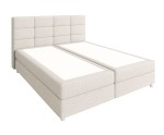 Boxspringbett 160x200 cm, Hotelbett mit Bettkasten, verchromte Füße, niedriges Kopfteil auf Wunsch, MEROO 5M