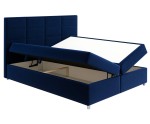Boxspringbett 160x200 cm, Hotelbett mit Bettkasten, verchromte Füße, niedriges Kopfteil auf Wunsch, MEROO 5M Boxspringbett 160x200 cm, Hotelbett mit Bettkasten, verchromte Füße, niedriges Kopfteil auf Wunsch, MEROO 5M