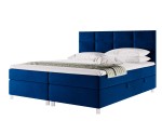 Boxspringbett 160x200 cm, Hotelbett mit Bettkasten, verchromte Füße, niedriges Kopfteil auf Wunsch, MEROO 5M Boxspringbett 160x200 cm, Hotelbett mit Bettkasten, verchromte Füße, niedriges Kopfteil auf Wunsch, MEROO 5M