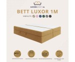 Doppelbett 160x200 cm, Kontinentalbett, Hotelbett, ohne Kopfteil für Dachschräge, LUXOR 1M