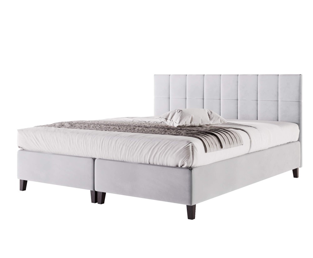 Doppelbett 160x200 cm, Bettgestell, Hotelbett, Kopfteil mit Rechteck-Steppung, BRISTOL 3H Doppelbett 160x200 cm, Bettgestell, Hotelbett, Kopfteil mit Rechteck-Steppung, BRISTOL 3H