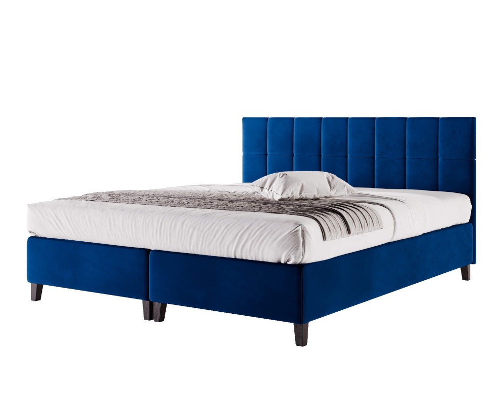 Doppelbett 160x200 cm, Bettgestell, Hotelbett, Kopfteil mit Rechteck-Steppung, BRISTOL 3H Doppelbett 160x200 cm, Bettgestell, Hotelbett, Kopfteil mit Rechteck-Steppung, BRISTOL 3H