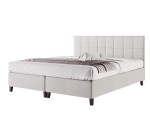 Doppelbett 160x200 cm, Bettgestell, Hotelbett, Kopfteil mit Rechteck-Steppung, BRISTOL 3H Doppelbett 160x200 cm, Bettgestell, Hotelbett, Kopfteil mit Rechteck-Steppung, BRISTOL 3H