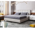 Doppelbett 160x200 cm, Bettgestell, Hotelbett, Kopfteil mit Rechteck-Steppung, BRISTOL 3H Doppelbett 160x200 cm, Bettgestell, Hotelbett, Kopfteil mit Rechteck-Steppung, BRISTOL 3H