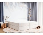 Boxspringbett 140x200 cm, Ehebett, Hotelbett, ohne Kopfteil für Dachschräge, LUXOR 1M