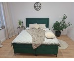 Elegantes Bett 180x200 cm für Schlafzimmer, Ehebett, Hotelbett, Kopfteil mit Polsternagelband, PRESTO 1M