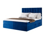 Kontinentalbett 160x200 cm, Ehebett für Dachschräge, Hotelbett mit Bettkasten, MAGNUS 2A