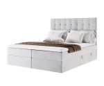 Kontinentalbett 160x200 cm, Ehebett für Dachschräge, Hotelbett mit Bettkasten, MAGNUS 2A