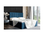 Stilvolles Doppelbett 180x200 cm, Ehebett mit Bettkasten, niedriges Kopfteil auf Wunsch, MAGNUS 2A