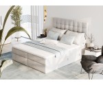 Stilvolles Doppelbett 180x200 cm, Ehebett mit Bettkasten, niedriges Kopfteil auf Wunsch, MAGNUS 2A
