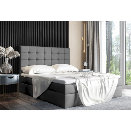 MAGNUS 2A Komfortables Bett 200x200 cm für Schlafzimmer, Ehebett, Hotelbett mit Bettkasten