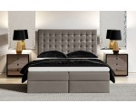 Kontinentalbett 160x200 cm für Hotelzimmer, Ehebett mit Bettkasten, Bett für Dachschräge, MAGNUS 6A