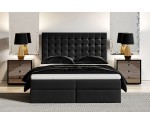 Kontinentalbett 160x200 cm für Hotelzimmer, Ehebett mit Bettkasten, Bett für Dachschräge, MAGNUS 6A