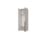 Modularer Schrank 240 cm hoch dreitürig, Mehrzweckschrank, Garderobenschrank, Kaschmir, KABO Modularer Schrank 240 cm hoch dreitürig, Mehrzweckschrank, Garderobenschrank, Kaschmir, KABO