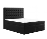 Elegantes Ehebett 180x200 cm, Kontinentalbett mit 2 Matratzen, Bett für Dachschräge, MAGNUS 6B