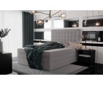 Elegantes Ehebett 180x200 cm, Kontinentalbett mit 2 Matratzen, Bett für Dachschräge, MAGNUS 6B