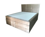 Boxspringbett 140x200 cm, Ehebett mit Bettkasten, 2 Matratzen, MAGNUS 7B
