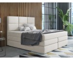 Boxspringbett 140x200 cm, Ehebett mit Bettkasten, 2 Matratzen, niedriges Kopfteil auf Wunsch, MAGNUS 7B