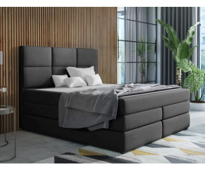 Doppelbett 180x200 cm, Boxspringbett mit 2 Matratzen, 2 separate Bettkästen, Bett für Dachschräge, MAGNUS 7B