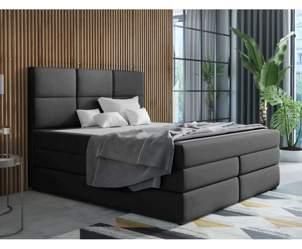 Doppelbett 180x200 cm, Boxspringbett mit 2 Matratzen, 2 separate Bettkästen, MAGNUS 7B Doppelbett 180x200 cm, Boxspringbett mit 2 Matratzen, 2 separate Bettkästen, MAGNUS 7B