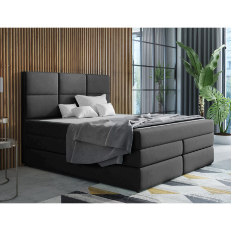 Doppelbett 180x200 cm, Boxspringbett mit 2 Matratzen, 2 separate Bettkästen, MAGNUS 7B