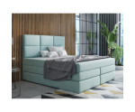 Bequemes Ehebett 200x200 cm, Kontinentalbett mit 2 Matratzen und 2 Bettkästen, niedriges Kopfteil auf Wunsch, MAGNUS 7B