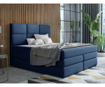 Bequemes Ehebett 200x200 cm, Kontinentalbett mit 2 Matratzen und 2 Bettkästen, niedriges Kopfteil auf Wunsch, MAGNUS 7B