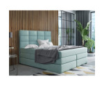 Kontinentalbett 180x200 cm, Ehebett mit 2 Matratzen, Bett für Dachschräge, Farbvarianten, MAGNUS 10B