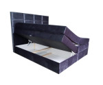 Kontinentalbett 180x200 cm, Ehebett mit 2 Matratzen, Bett für Dachschräge, Farbvarianten, MAGNUS 10B