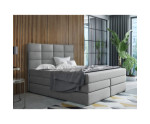 Kontinentalbett 180x200 cm, Ehebett mit 2 Matratzen, Bett für Dachschräge, Farbvarianten, MAGNUS 10B