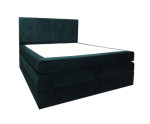 Boxspringbett 200x200 cm, großes Ehebett, bequemes Kopfteil, 2 Matratzen, MAGNUS 13B