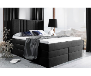 Doppelbett 180x200 cm, Boxspringbett mit 2 Matratzen, 2 Bettkästen, niedriges Kopfteil auf Wunsch, MAGNUS 22B