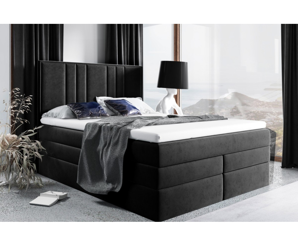 Doppelbett 180x200 cm, Boxspringbett mit 2 Matratzen, 2 Bettkästen, niedriges Kopfteil auf Wunsch, MAGNUS 22B Doppelbett 180x200 cm, Boxspringbett mit 2 Matratzen, 2 Bettkästen, niedriges Kopfteil auf Wunsch, MAGNUS 22B