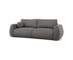 Modernes Sofa verwandelbar in Ecksofa 2in1, zwei Bettkästen, robuster VELO-Stoff - Farbvarianten, FERRO 76