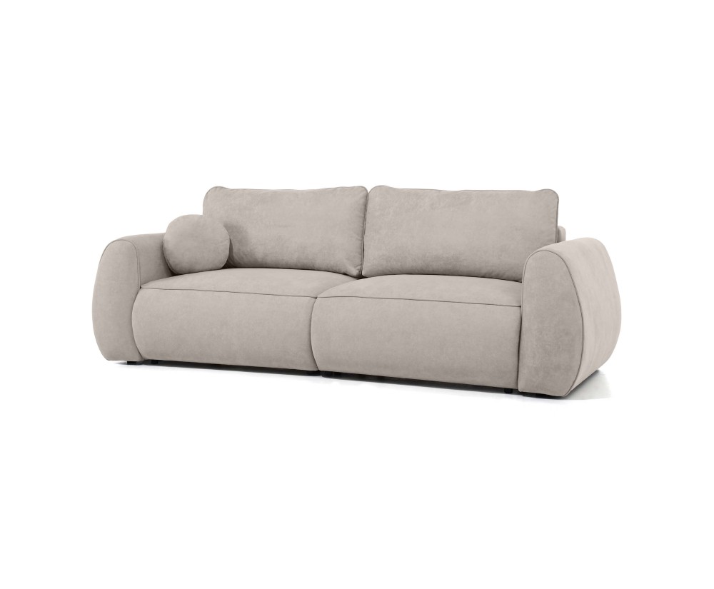 Modernes Sofa verwandelbar in Ecksofa 2in1, zwei Bettkästen, robuster VELO-Stoff - Farbvarianten, FERRO 76