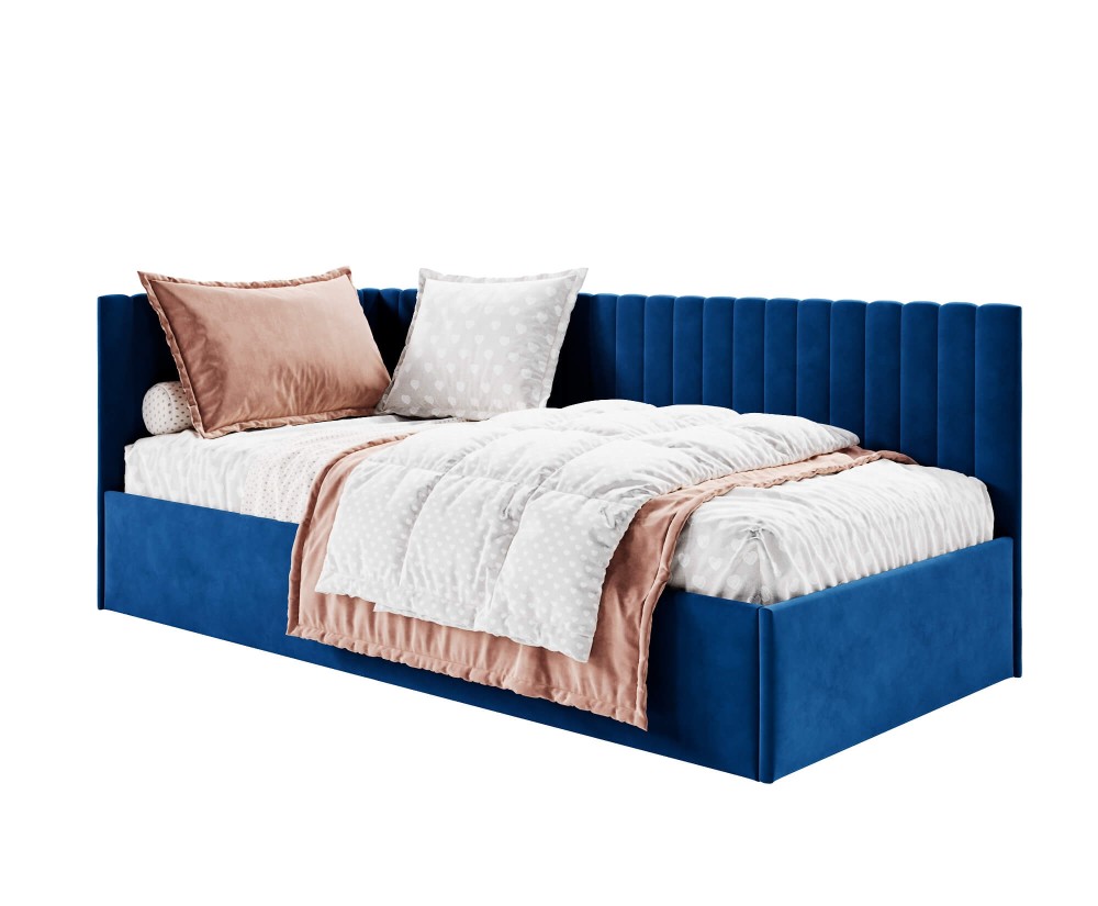 Bequemes Jugendbett 90x200 cm mit Bettkasten und Lattenrost, universal, BRUNO SM 02