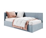 Bequemes Jugendbett 90x200 cm mit Bettkasten und Lattenrost, universal, BRUNO SM 02