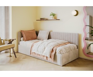 BRUNO SM 02 Bequemes Jugendbett 90x200 cm mit Bettkasten und Lattenrost, universal