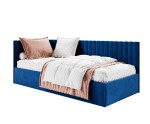 Einzelbett 120x200 cm für Jugendliche, Polsterbett mit Bettkasten, universal, BRUNO SM 02