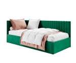 Einzelbett 120x200 cm für Jugendliche, Polsterbett mit Bettkasten, universal, BRUNO SM 02