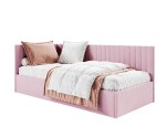 Einzelbett 120x200 cm für Jugendliche, Polsterbett mit Bettkasten, universal, BRUNO SM 02