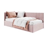Einzelbett 120x200 cm für Jugendliche, Polsterbett mit Bettkasten, universal, BRUNO SM 02