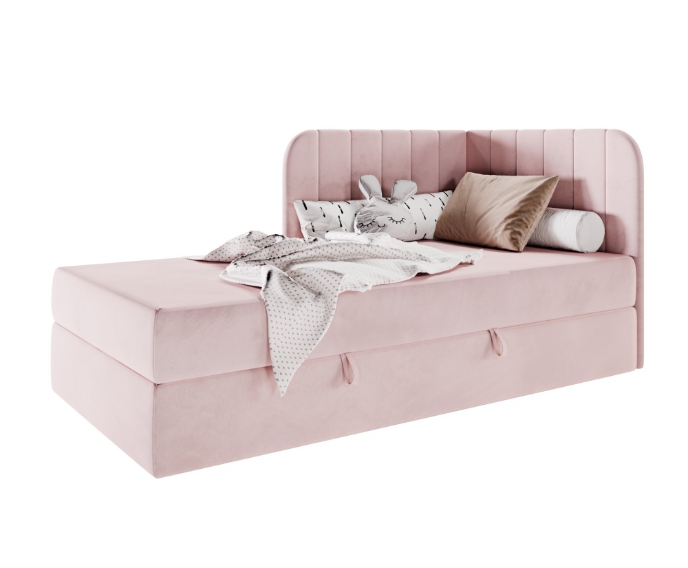 Singlebett 120x200 cm mit BONELL-Matratze, Eckbett, Jugendbett, KEVIN 2M Singlebett 120x200 cm mit BONELL-Matratze, Eckbett, Jugendbett, KEVIN 2M