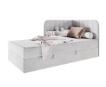 KEVIN 2M Boxspringbett 100x200 cm mit BONELL-Matratze, Eckbett, Jugendbett