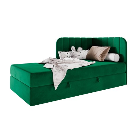 KEVIN 2M Kontinentalbett 90x200 cm mit BONELL-Matratze, Eckbett, Jugendbett